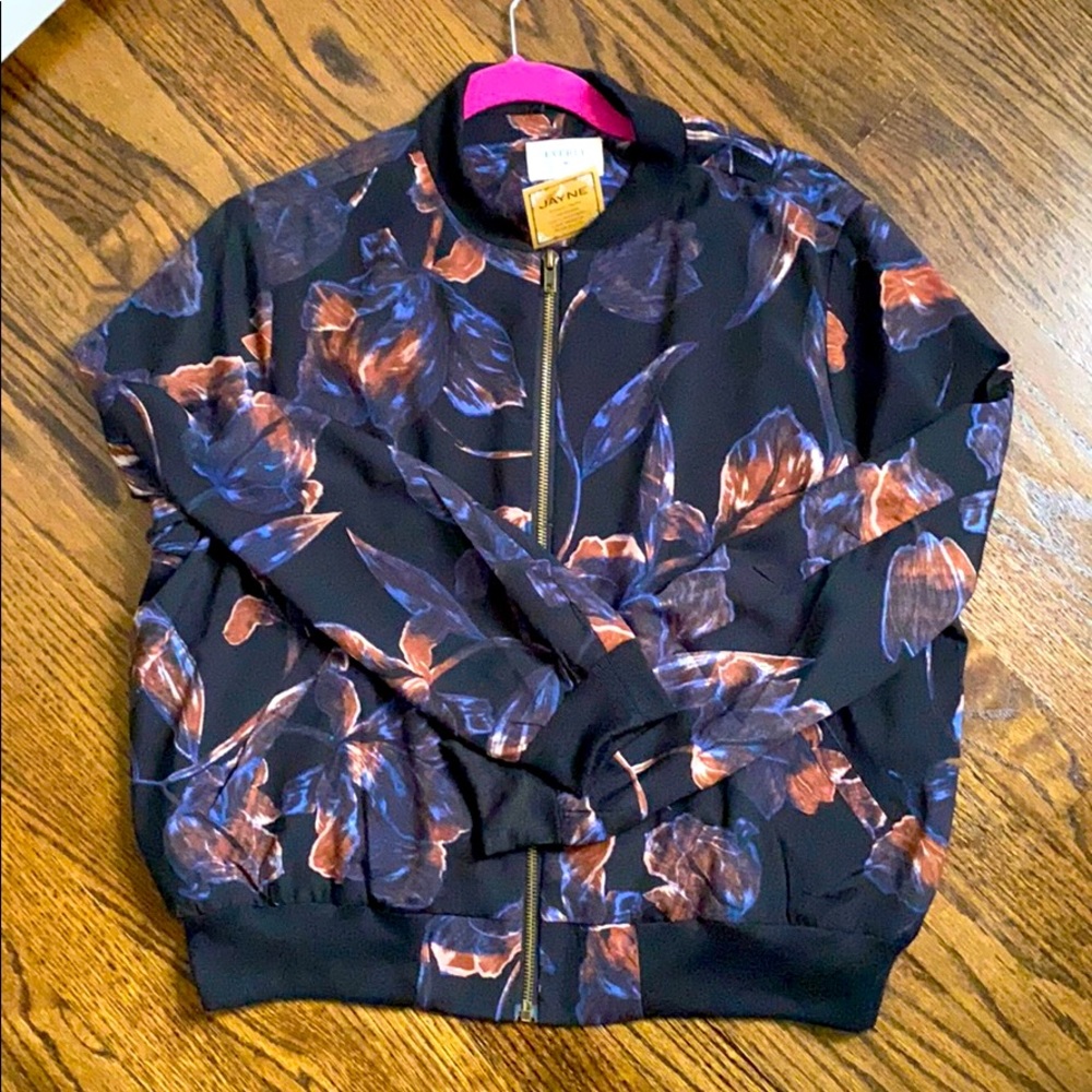 Floral Bomber Jacket